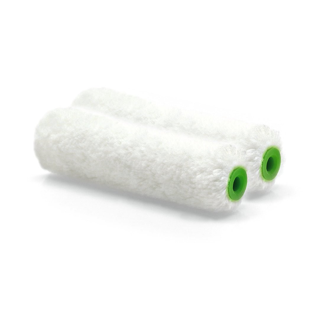 Le rouleau à poils Nölle Profi Brush pour petites surfaces 10 cm (12 mm de poil) de Nölle Profi Brush Bürsten- & Pinseltechnik e.K. repose sur un fond blanc - idéal pour des travaux de peinture précis et professionnels.