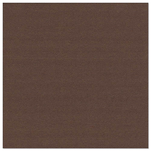 Le gros plan des PAPSTAR 20 serviettes "ROYAL Collection" (40x40 cm, 1/4-pli) de PAPSTAR GmbH montre une serviette unie marron moyen avec une structure de tissage régulière - parfaite pour des décorations de table élégantes sans motifs visibles.