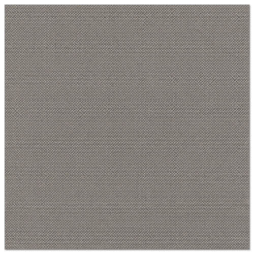 Un échantillon de tissu carré gris moyen avec une fine texture de tissage, semblable aux PAPSTAR 50 serviettes "ROYAL Collection" 1/4 pliée 40 x 40 cm gris de PAPSTAR GmbH. La surface est uniformément colorée avec des bords droits et propres.