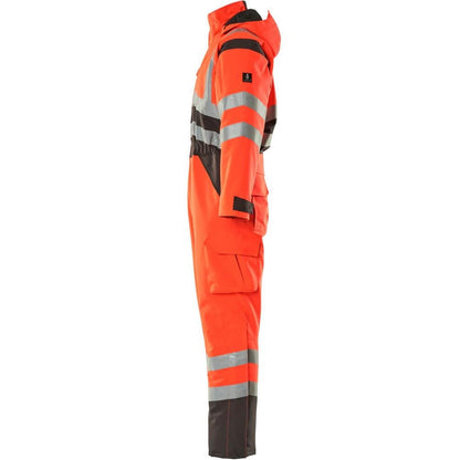 MASCOT® Safara combinaison hiver, rouge haute visibilité/anthracite foncé