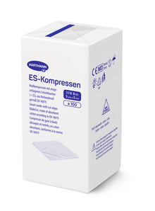 ES compresse différentes tailles, non stériles - 5 x 5 cm | Paquet (100 pièces)