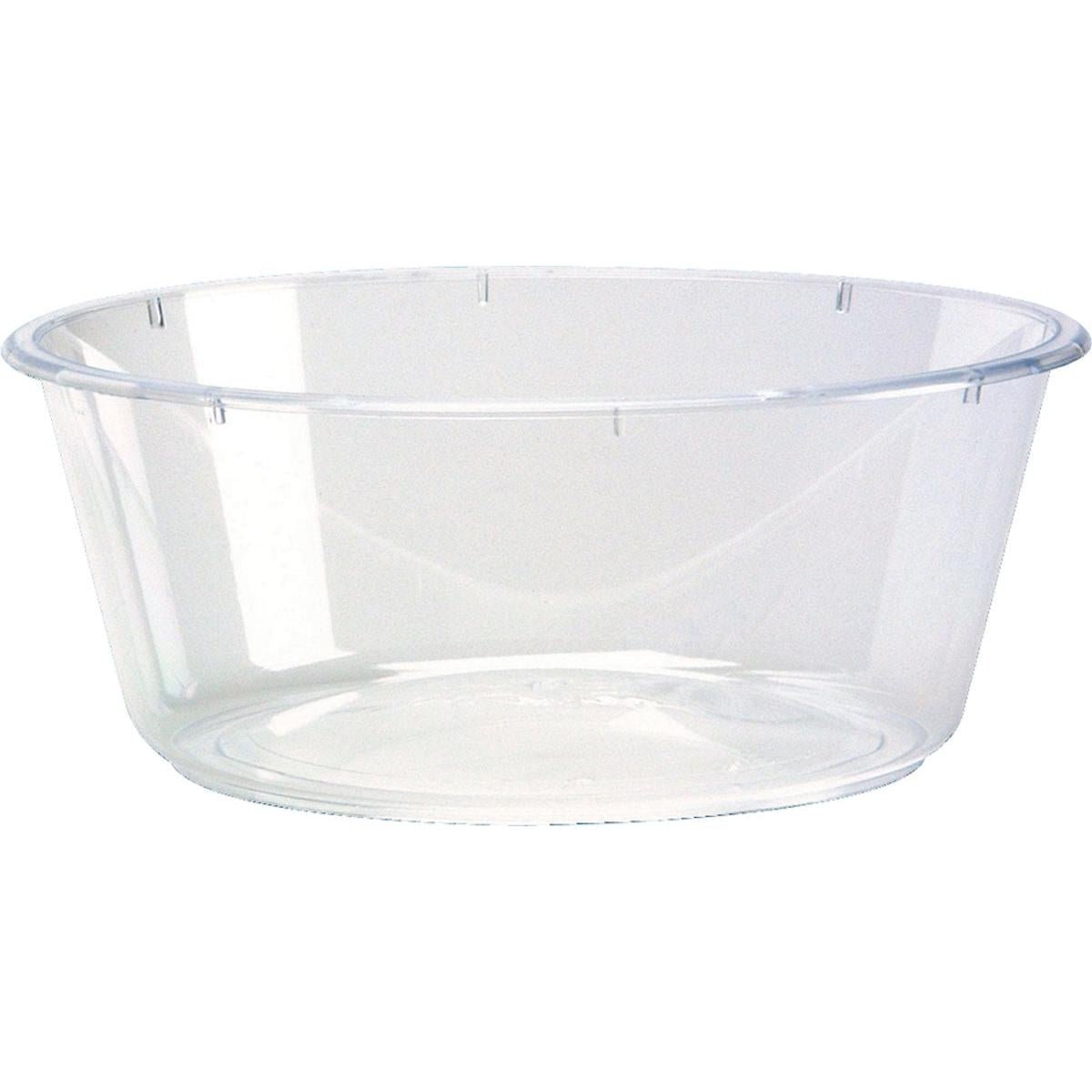 Un bol à dessert rond et transparent 104x104x40 mm de Duni GmbH avec un bord lisse et des côtés biseautés, parfait pour les desserts. Vendu en paquets de 75 pièces. Sur fond uni blanc.