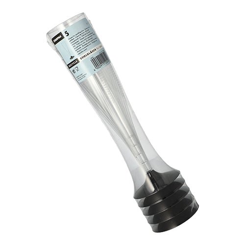 Un film rétractable transparent de Starpak contient 5 verres à champagne (PS, 0,1 L, Ø 5 cm, 17,5 cm) avec pied. Le set transparent est étiqueté en haut et est idéal pour offrir ou pour des occasions festives.
