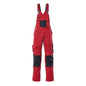 MASCOT® Augsburg salopette, rouge/noir