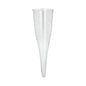 L'image montre un ensemble de 50 couvercles de verre à pied en PS transparent Starpak (0,1 l, Ø 5 cm, hauteur 17,5 cm) pour champagne, posés sur un fond blanc, emballés dans un plateau en carton.
