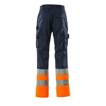 Pantalon MASCOT® Patos, bleu marine/orange haute visibilité