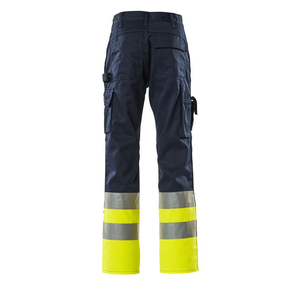 Pantalon MASCOT® Patos, bleu marine/jaune haute visibilité