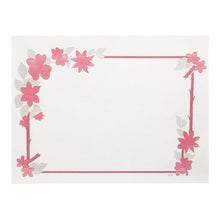 La PAPSTAR 250 sets de table (30 x 40 cm, blancs) de la PAPSTAR Ces sets de table en papier rectangulaires blancs, bordés de rose et ornés de motifs floraux, laissent le centre libre : ils constituent une protection de table jetable élégante, idéale pour tout type d'événement.