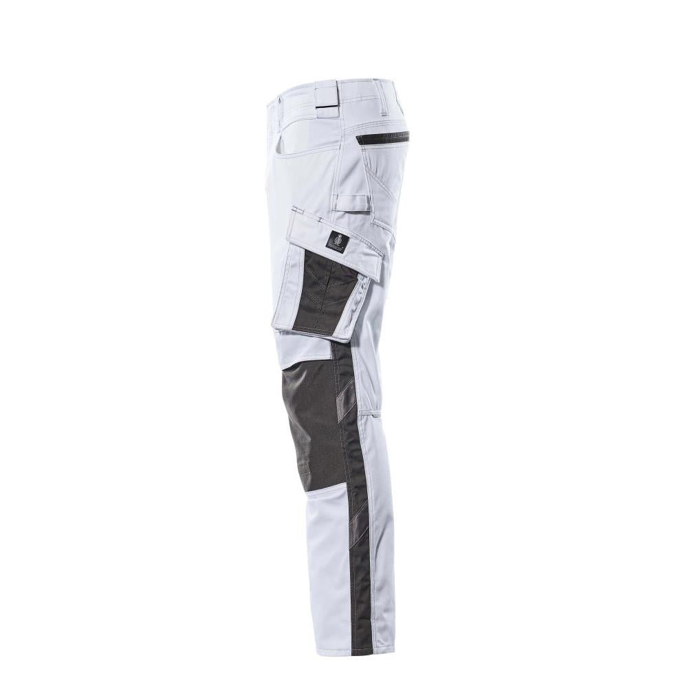Pantalon MASCOT® Mannheim, blanc/anthracite foncé