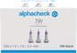 Lancettes de sécurité Alphacheck TRI 23G | Paquet (100 pièces)
