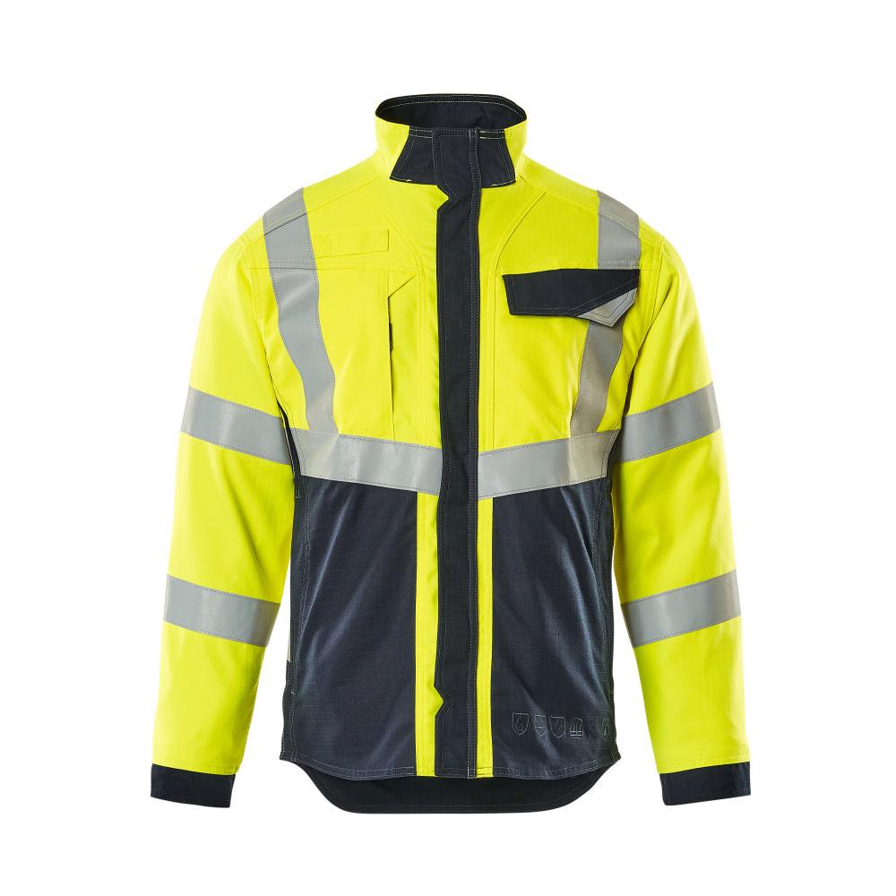 MASCOT® Biel Multisafe veste de travail, haute visibilité jaune/noir-bleu