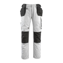 MASCOT® Bremen pantalon d'artisan, blanc/anthracite foncé