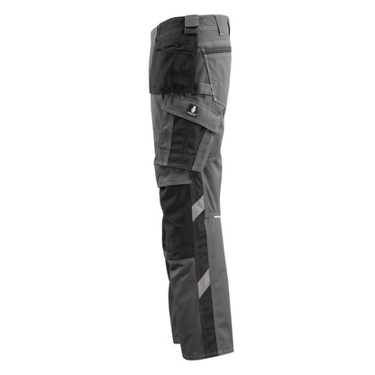 MASCOT® Bremen pantalon d'artisan, anthracite foncé/noir