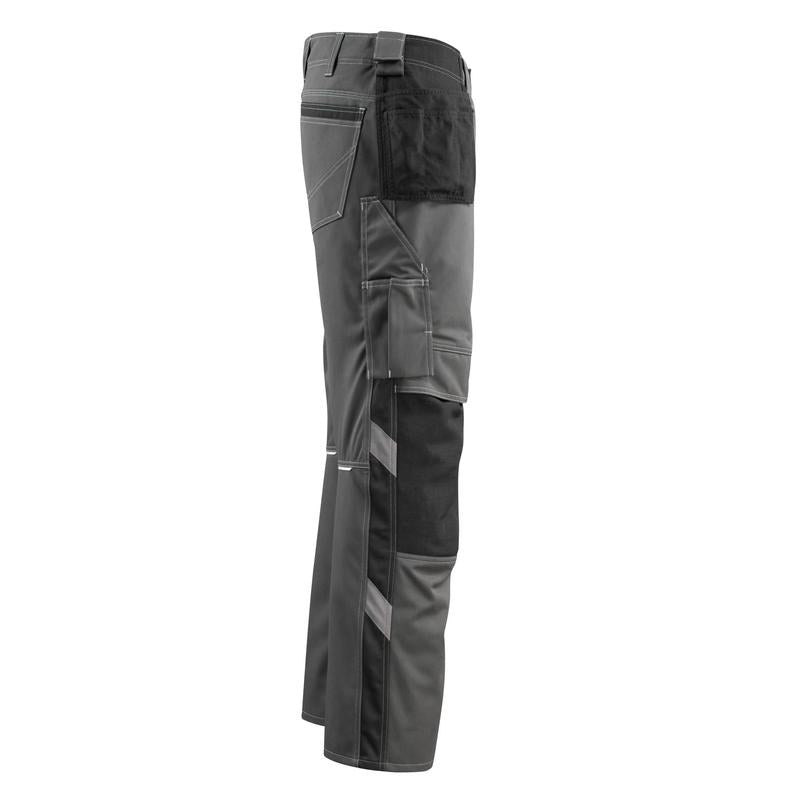 MASCOT® Bremen pantalon d'artisan, anthracite foncé/noir