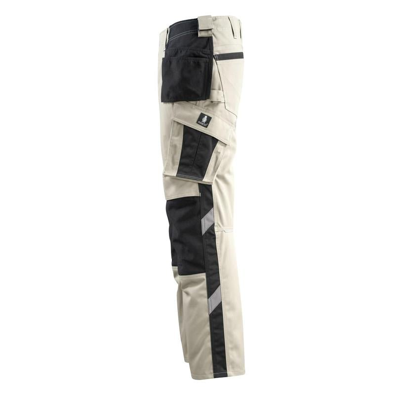 MASCOT® Bremen pantalon d'artisan, kaki clair/noir