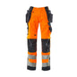 MASCOT® Wigan pantalon d'artisan, haute visibilité orange/noir-bleu