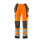 MASCOT® Wigan pantalon d'artisan, orange haute visibilité/anthracite foncé