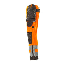 MASCOT® Wigan pantalon d'artisan, orange haute visibilité/anthracite foncé