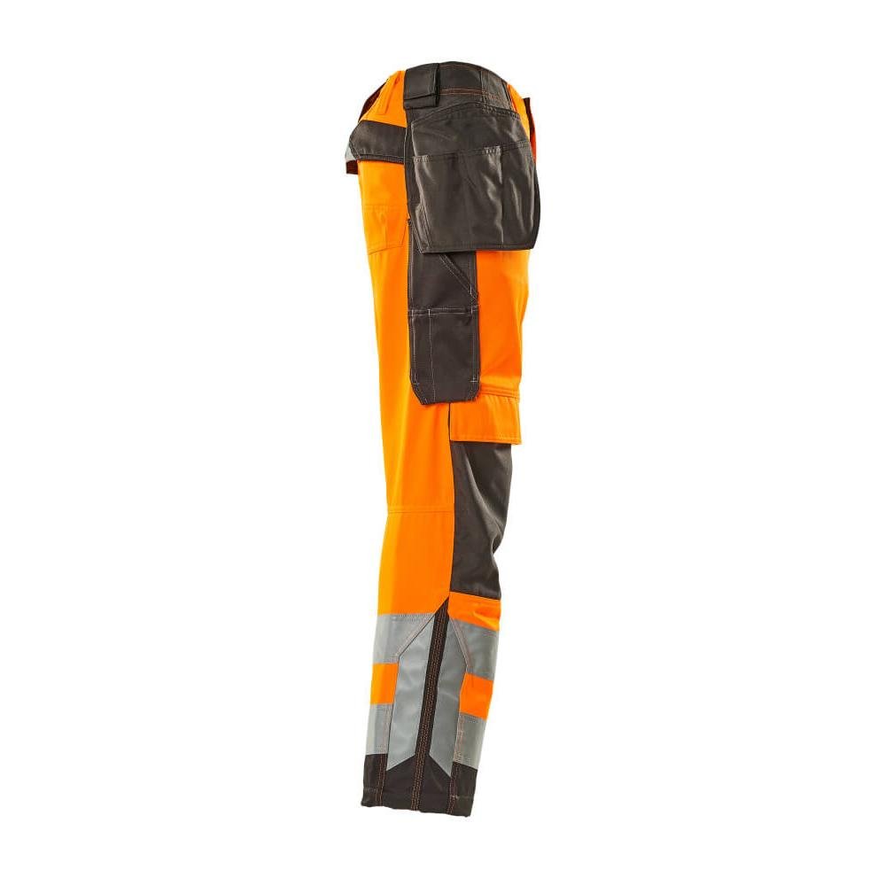 MASCOT® Wigan pantalon d'artisan, orange haute visibilité/anthracite foncé