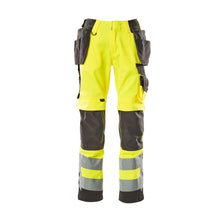 MASCOT® Wigan pantalon d'artisan, jaune haute visibilité/anthracite foncé