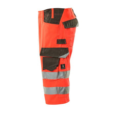 MASCOT® Luton pantalon trois-quarts, rouge haute visibilité/anthracite foncé