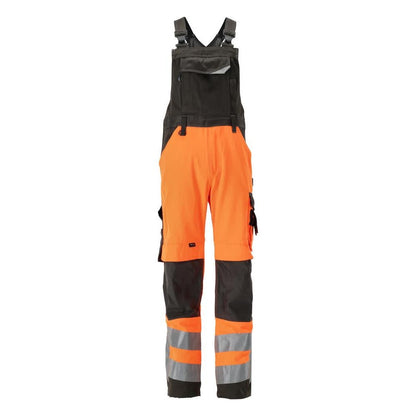 MASCOT® Newcastle salopette, orange haute visibilité/anthracite foncé