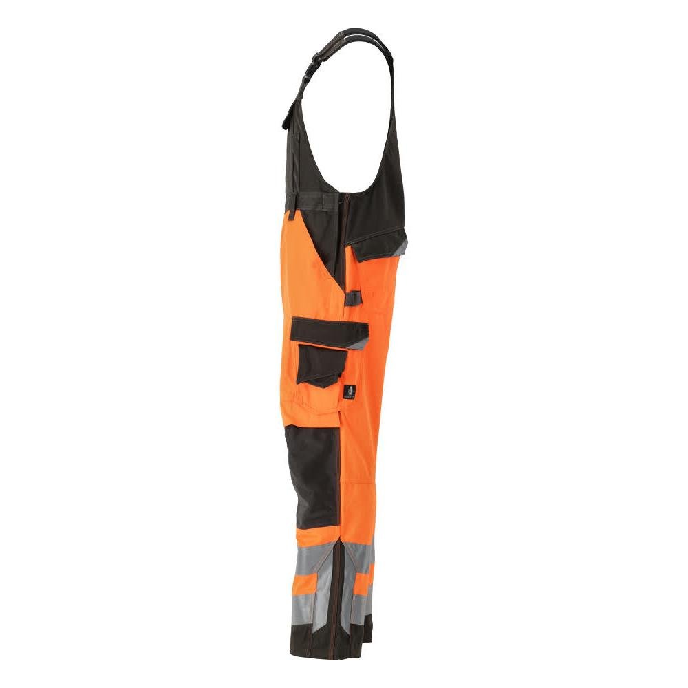 MASCOT® Newcastle salopette, orange haute visibilité/anthracite foncé