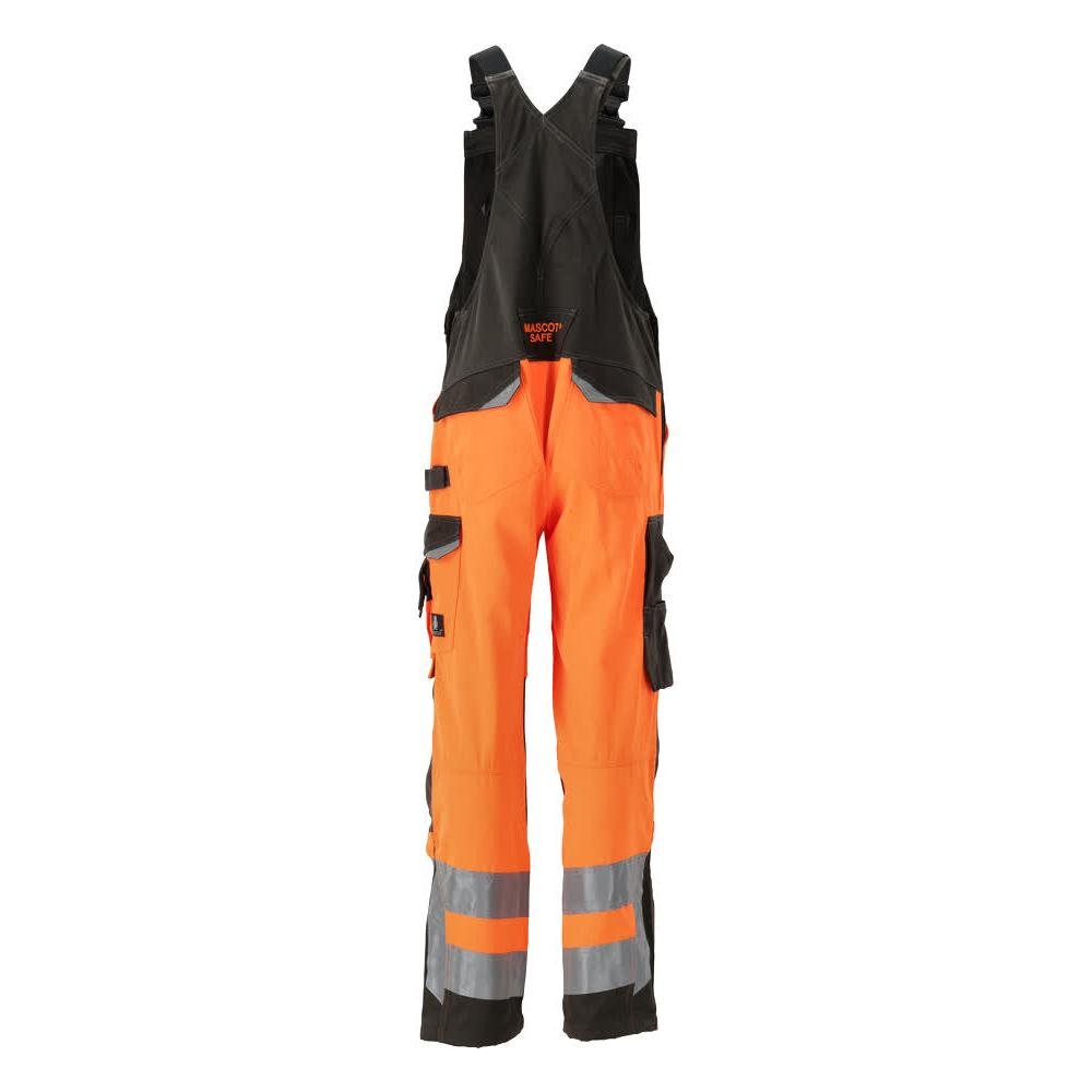 MASCOT® Newcastle salopette, orange haute visibilité/anthracite foncé