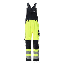 MASCOT® Newcastle salopette, jaune haute visibilité/noir-bleu