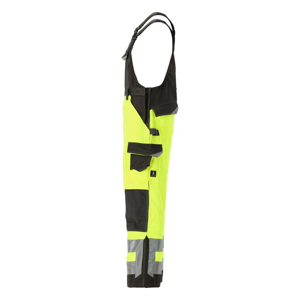MASCOT® Newcastle salopette, jaune haute visibilité/anthracite foncé
