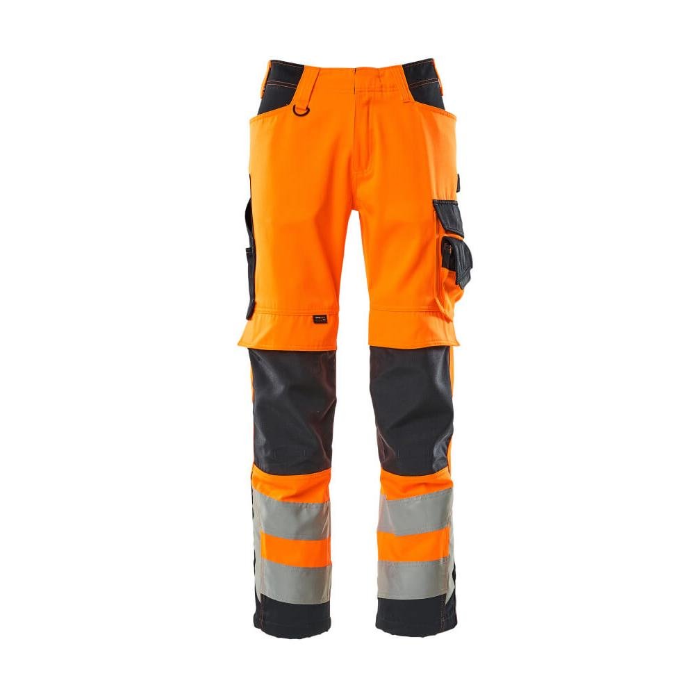 MASCOT® Kendal pantalon haute visibilité orange/noir-bleu