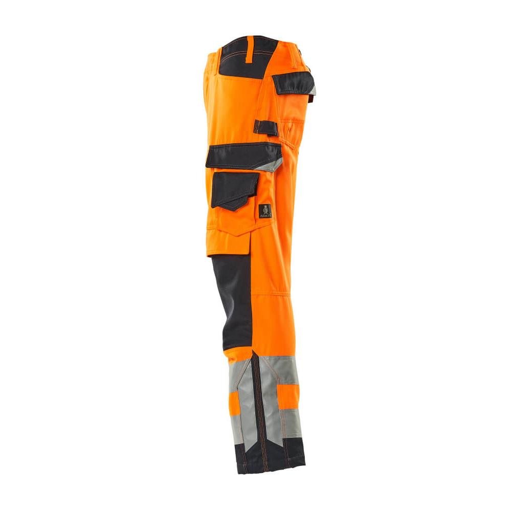 MASCOT® Kendal pantalon haute visibilité orange/noir-bleu