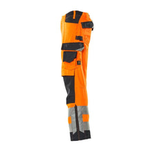 MASCOT® Kendal pantalon haute visibilité orange/noir-bleu