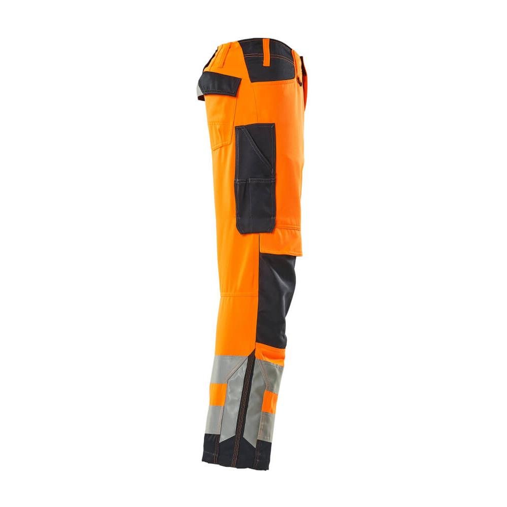 MASCOT® Kendal pantalon haute visibilité orange/noir-bleu