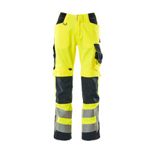 MASCOT® Kendal pantalon haute visibilité jaune/noir-bleu