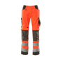 MASCOT® Kendal pantalon, rouge haute visibilité/anthracite foncé