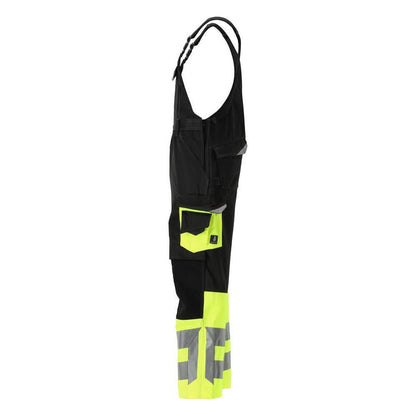 MASCOT® Sunderland salopette, noir/jaune haute visibilité