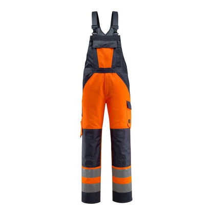 MASCOT® Gosford salopette, haute visibilité orange/noir-bleu