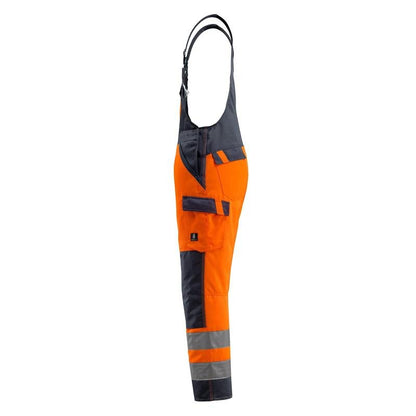 MASCOT® Gosford salopette, haute visibilité orange/noir-bleu