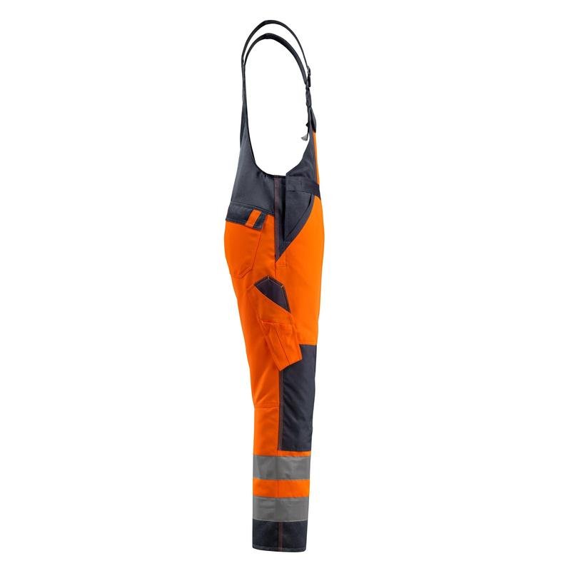 MASCOT® Gosford salopette, haute visibilité orange/noir-bleu