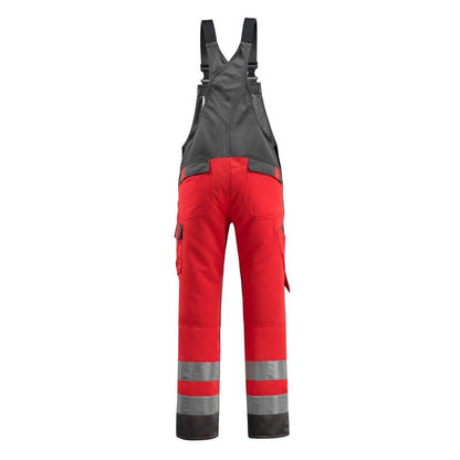 MASCOT® Gosford salopette, rouge haute visibilité/anthracite foncé