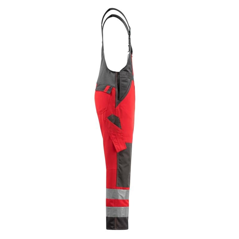 MASCOT® Gosford salopette, rouge haute visibilité/anthracite foncé