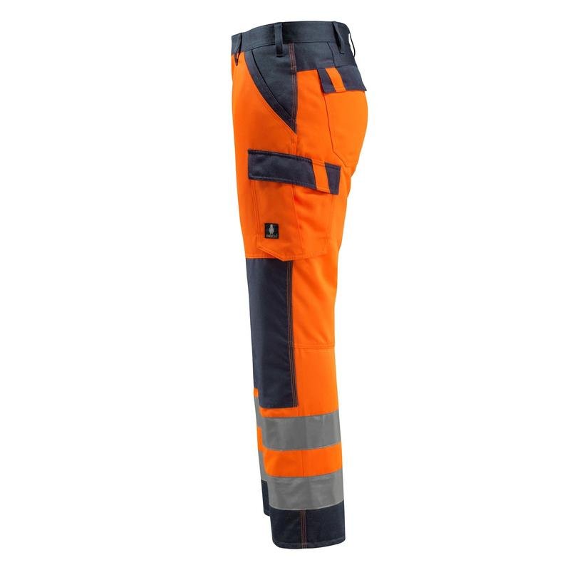 Pantalon MASCOT® Maitland, haute visibilité orange/noir-bleu