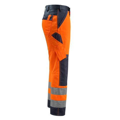 Pantalon MASCOT® Maitland, haute visibilité orange/noir-bleu