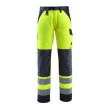 Pantalon MASCOT® Maitland, jaune haute visibilité/noir-bleu
