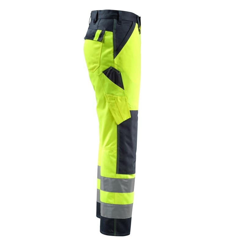 Pantalon MASCOT® Maitland, jaune haute visibilité/noir-bleu