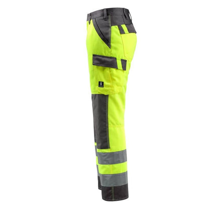 Pantalon MASCOT® Maitland, jaune haute visibilité/anthracite foncé