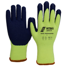 NITRAS WINTER BLOCKER, gants d'hiver, jaune fluo / bleu