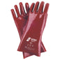 Gants de protection chimique NITRAS, rouges, jersey de coton EN 388, EN ISO 374 | Paquet (12 paires)