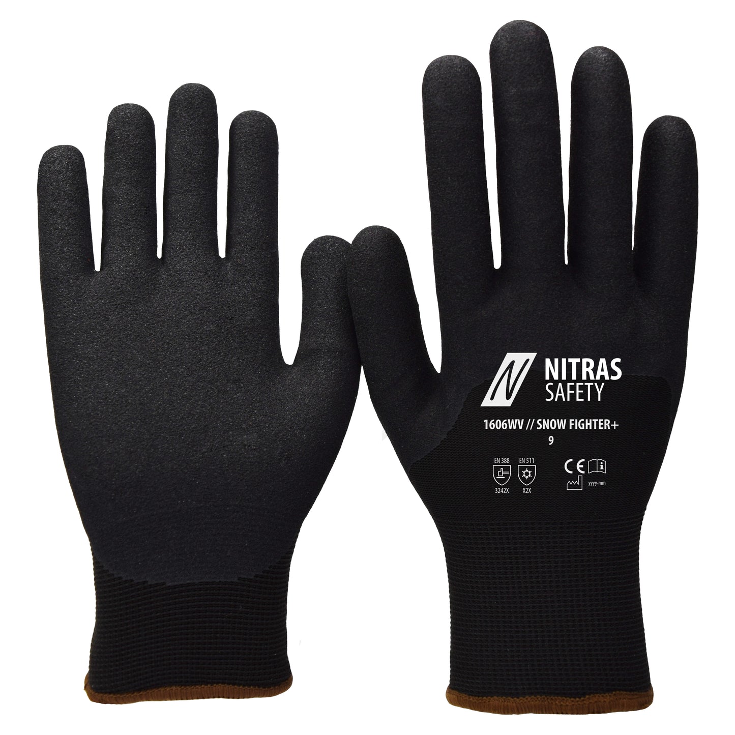 NITRAS SNOW FIGHTER+, gants d'hiver, noir